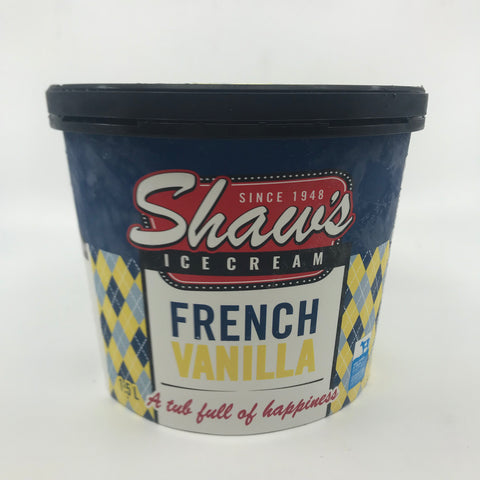 French Vanilla Ice Cream 1.5l tub (Shaw)